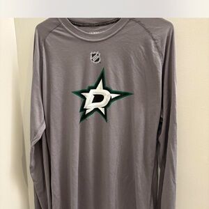 Adidas Gray Long Sleeve NHL Logo Shirt